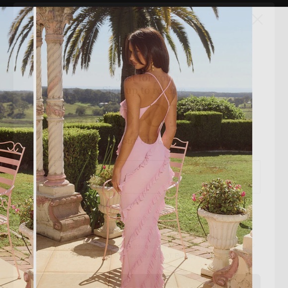 Blush Ruffle Maxi Dress - Picture 3 of 3